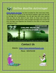 Online Muslim Astrologer
