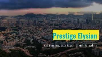 Prestige Apartments in Bannerghatta Road Bangalore