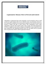 Legionnaires’ disease: How to Prevent and Control 