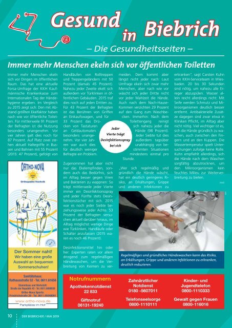 DER BIEBRICHER, Nr. 330, Mai 2019