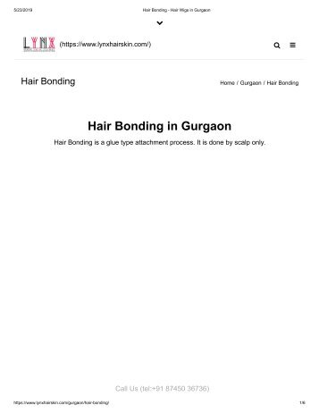 Hair Bonding - Hair Wigs in Gurgaon