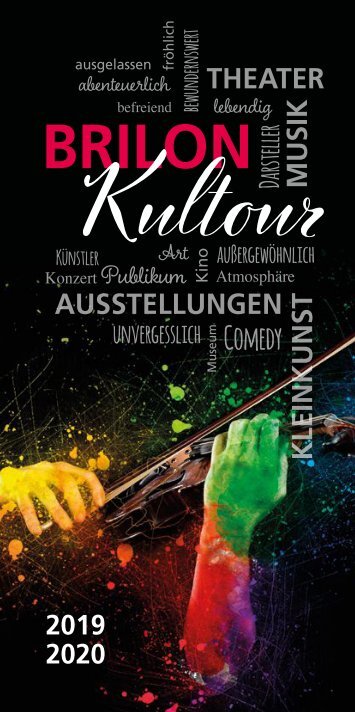 Programmheft Brilon Kultour 2019/2020