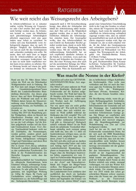 Beelitzer Nachrichten - Mai 2019