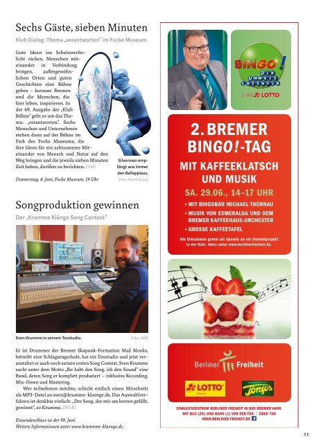 STADTMAGAZIN Bremen Juni 2019