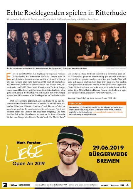 STADTMAGAZIN Bremen Juni 2019