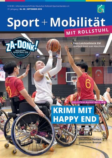 Sport + Mobilität mit Rollstuhl 08/2018