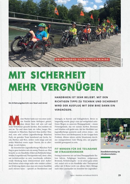 Sport + Mobilität mit Rollstuhl 09/2018