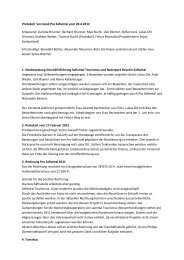 Protokoll Vorstand Pro Safiental vom 20 - über das Safiental