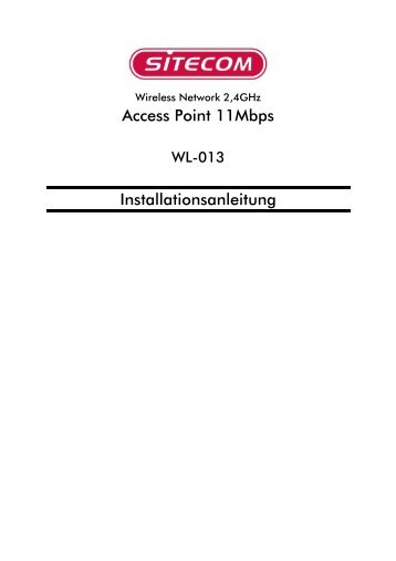 Sitecom WL-013 Wireless AccesPoint 11Mbps