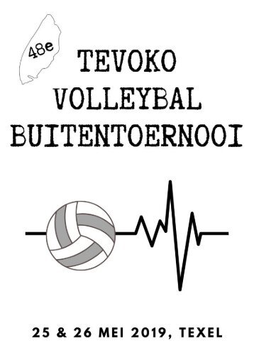 Programmaboekje Tevoko Volleybal Buitentoernooi 2019 inclusief laatste wijzigingen 23 mei
