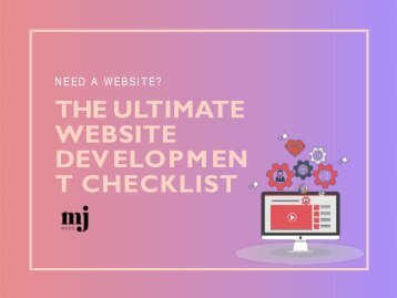 Need a Website? The Ultimate Website Development Checklist