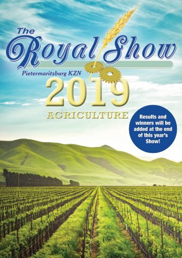 ROYAL SHOW 2019 AGRICULTURAL GUIDE