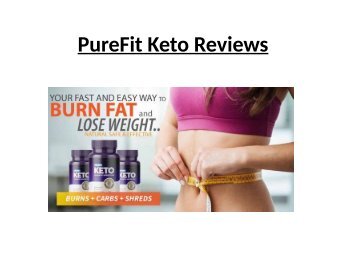 PureFit Keto Reviews PDF