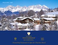 Tennerhof Gourmet & Spa de Charme Hotel Kitzbühel - Deutsch - Winter 2019 - 2020