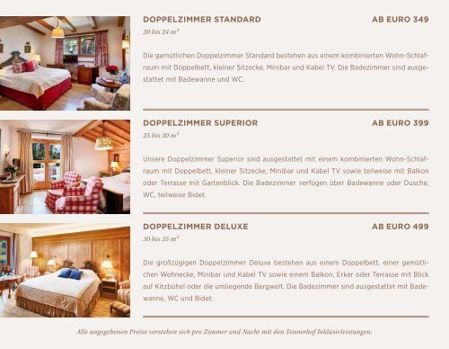 Tennerhof Gourmet & Spa de Charme Hotel Kitzbühel - Deutsch - Winter 2019 - 2020