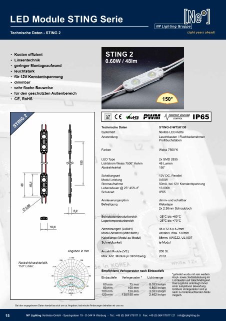 NEW: NP Lighting Katalog 2022 - LED Lösungen für Werbetechnik, Laden- und Messebau