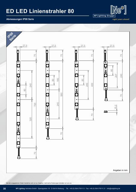 NEW: NP Lighting Katalog 2022 - LED Lösungen für Werbetechnik, Laden- und Messebau