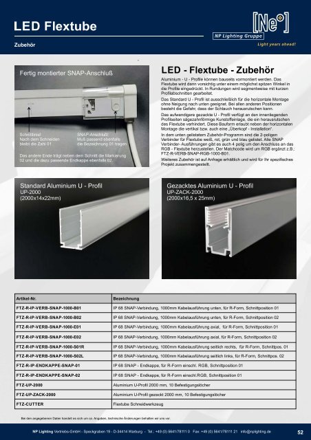 NEW: NP Lighting Katalog 2022 - LED Lösungen für Werbetechnik, Laden- und Messebau