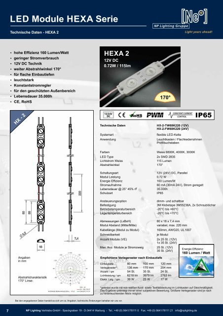 NEW: NP Lighting Katalog 2022 - LED Lösungen für Werbetechnik, Laden- und Messebau