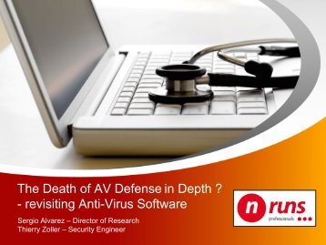 Cansecwest - The Death of AV defence in depth - Zoller Thierry