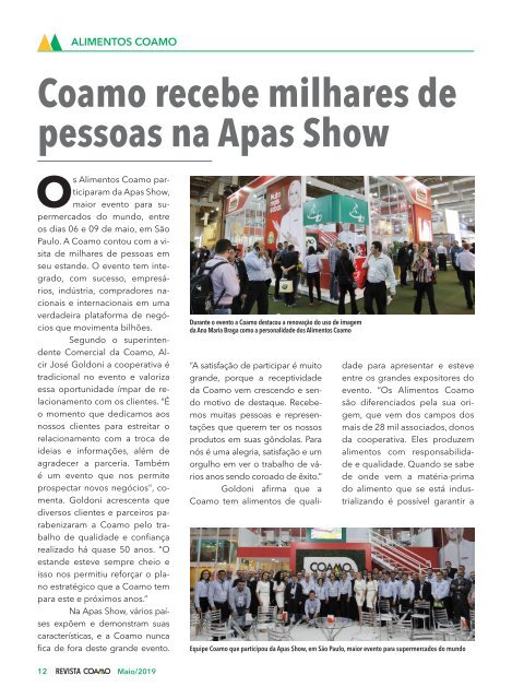 Revista Coamo Edição de Maio de 2019