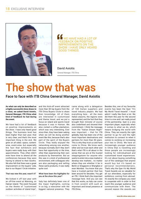 ITB China News 2019 - Review Edition