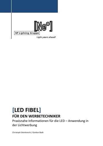 LED Fibel - DAS Werbetechniker LED Handbuch Standardwerk - NP LIGHTING