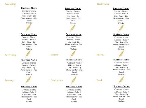 Sample book with community resources insert