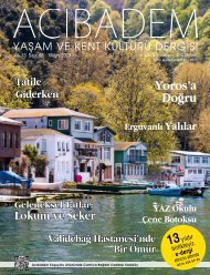 Sayı:68 ACIBADEM Yaşam ve Kent Kültürü Dergisi