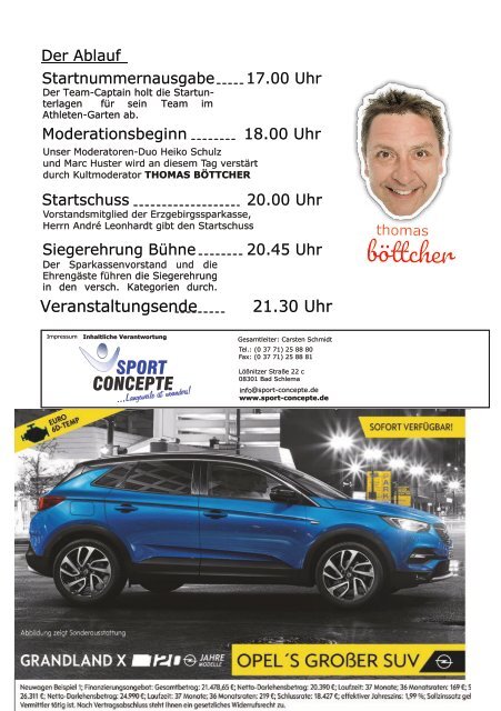 Startunterlagen Firmenlauf Erzgebirge 2019
