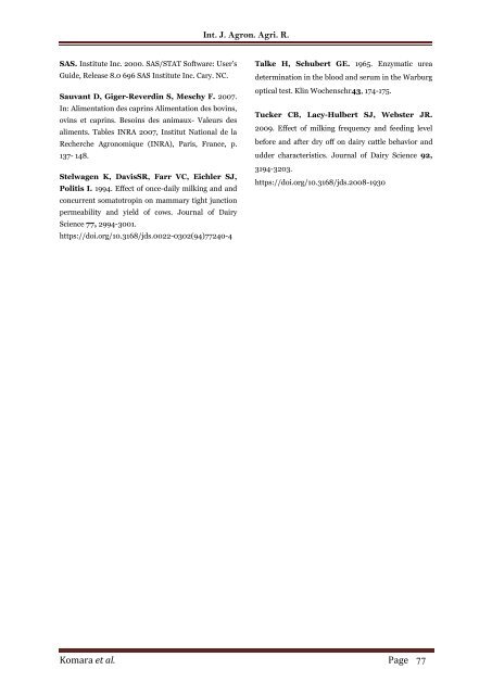 The combined effects of milking frequency and feeding level on milk quality and metabolic parameters from late lactation dairy goats