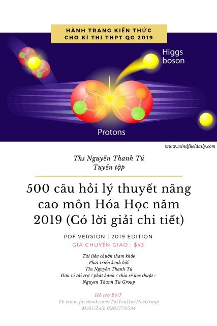 500 Cau Hỏi Ly Thuyết Nang Cao Mon Hoa Học Năm 19 Co Lời Giải Chi