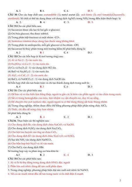 500 câu hỏi lý thuyết nâng cao môn Hóa Học năm 2019 (Có lời giải chi tiết)