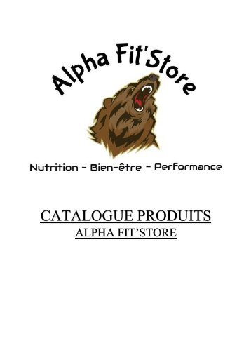 Catalogue Alpha Fit'Store