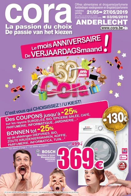 Cora Les Offres Anniversaire Verjaardagsaanbiedingen Cora Anderlecht Op 21 05