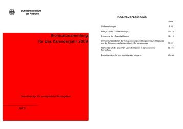 Richtsatzsammlung 2009