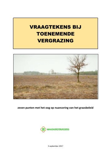 Maashorstburgers: vraagtekens_bij_toenemende_vergrazing