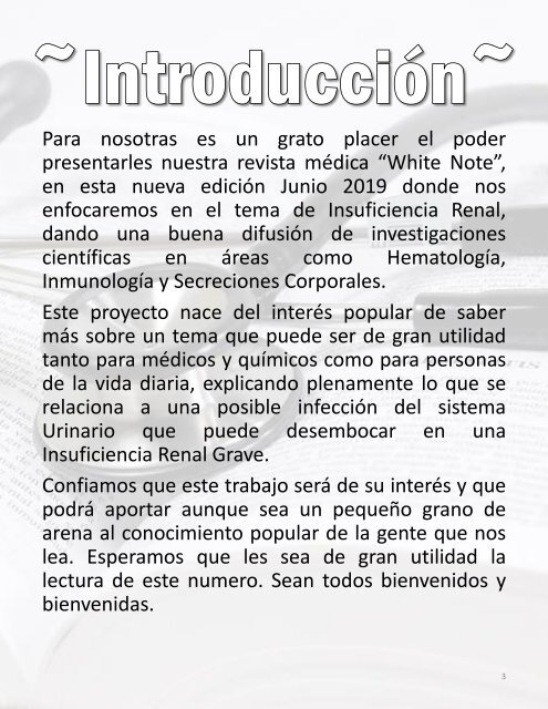 Revista White Note - Insuficiencia Renal