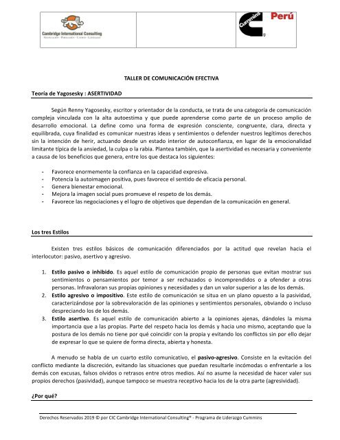 lectura asertividad lectura asertividad