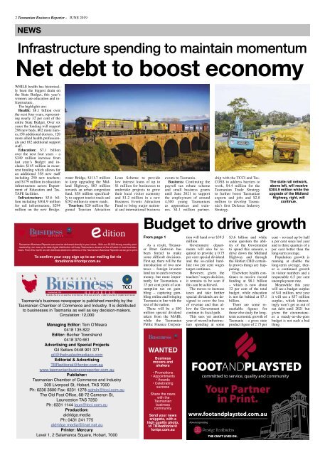 Tasmanian Business Reporter June 2019