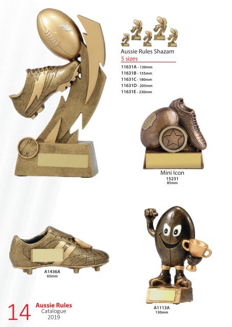 2019 Aussie Rules Trophies for Distinction