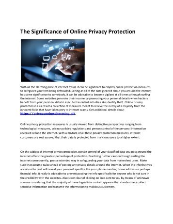 5 Privacy en Bescherming