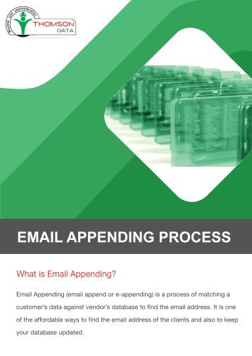 Email Appending Service - Email Appending Process Chart