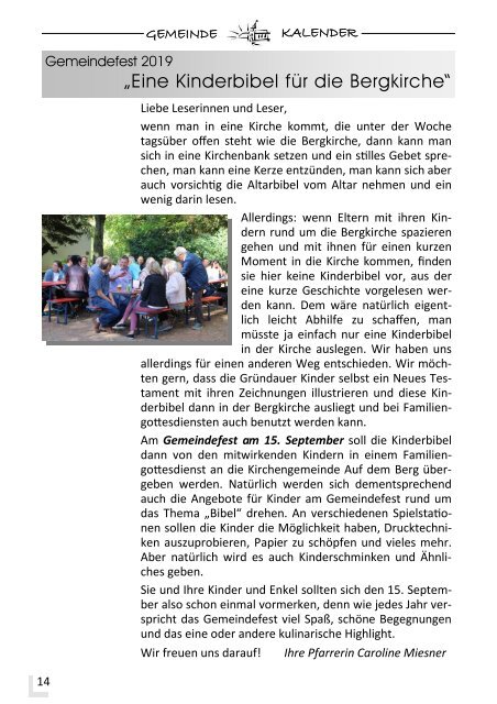 Der Bote vom Berg - Sommer 2019