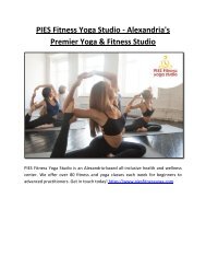 PIES Fitness Yoga Studio - Alexandria's Premier Yoga & Fitness Studio