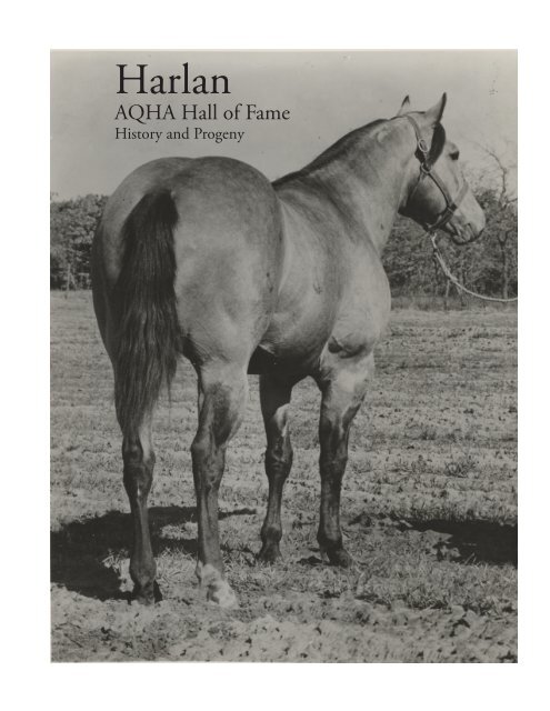 Harlan, AQHA Hall of Fame