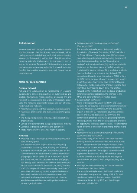 Swissmedic Annual Report 2018
