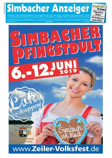 01.06.2019 Simbacher Anzeiger