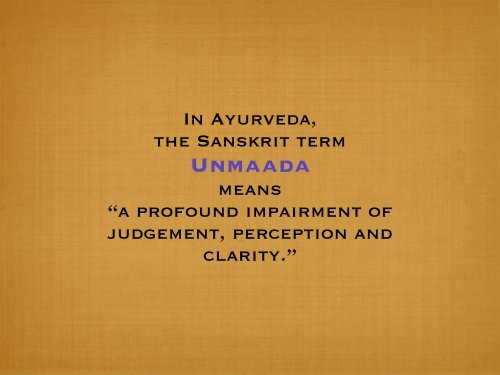 INTRODUCTION to AYURVEDA 12/17/19 DA