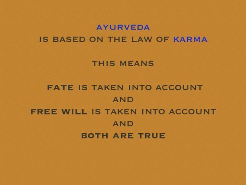 INTRODUCTION to AYURVEDA 12/17/19 DA